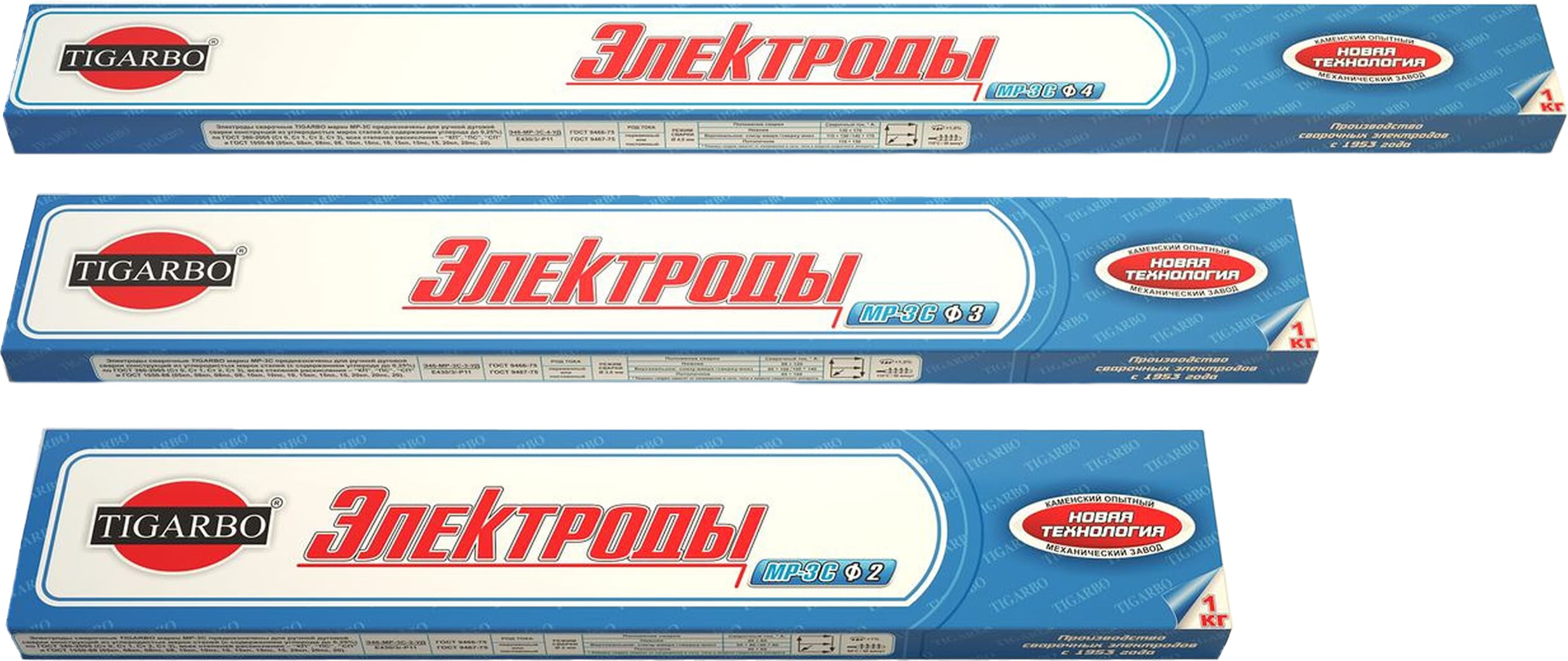 Изображение товара Электроды TIGARBO МР-3С 4 мм 1 кг