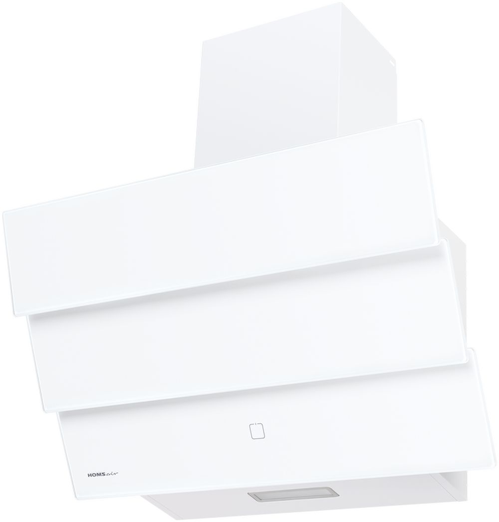 Изображение товара Кухонная вытяжка HOMSAIR VERTICAL 60 GLASS W сенсорное управление 3 скорости белый черный