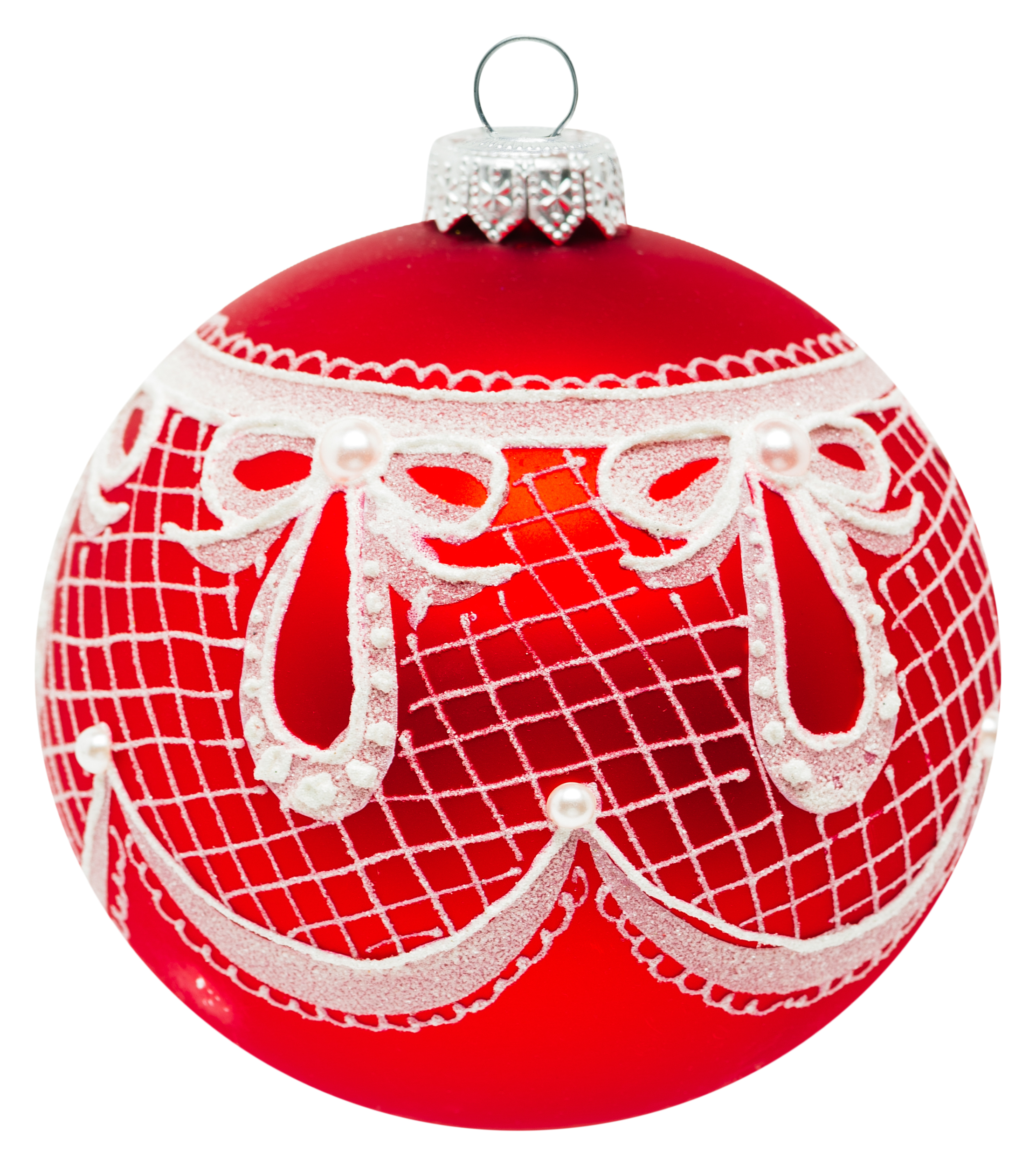 Изображение товара Новогодний стеклянный шар 10,5x10,5 см для елки и декора бесцветный