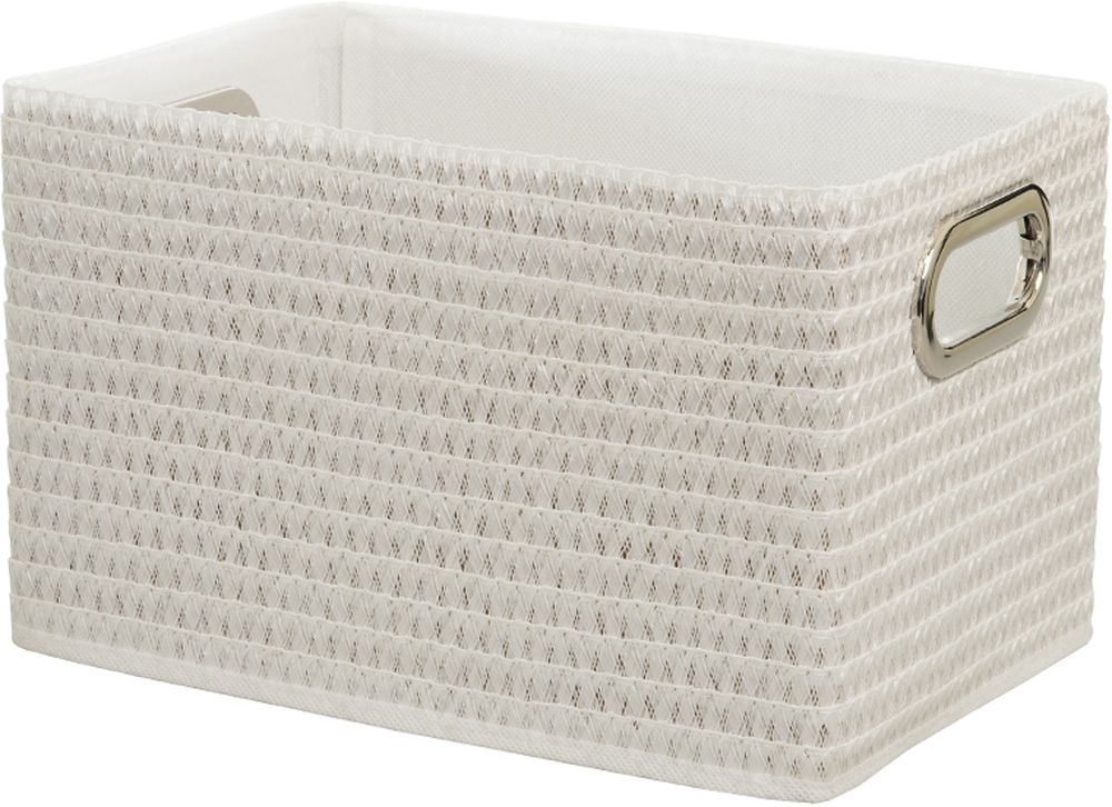 Изображение товара Короб для хранения складной Д310 Ш220 В190 белый - удобный пластиковый контейнер для дома и офиса