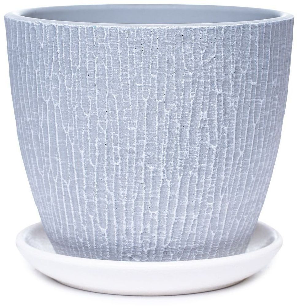 Изображение товара Горшок бетонный маракуйя серый D12H10