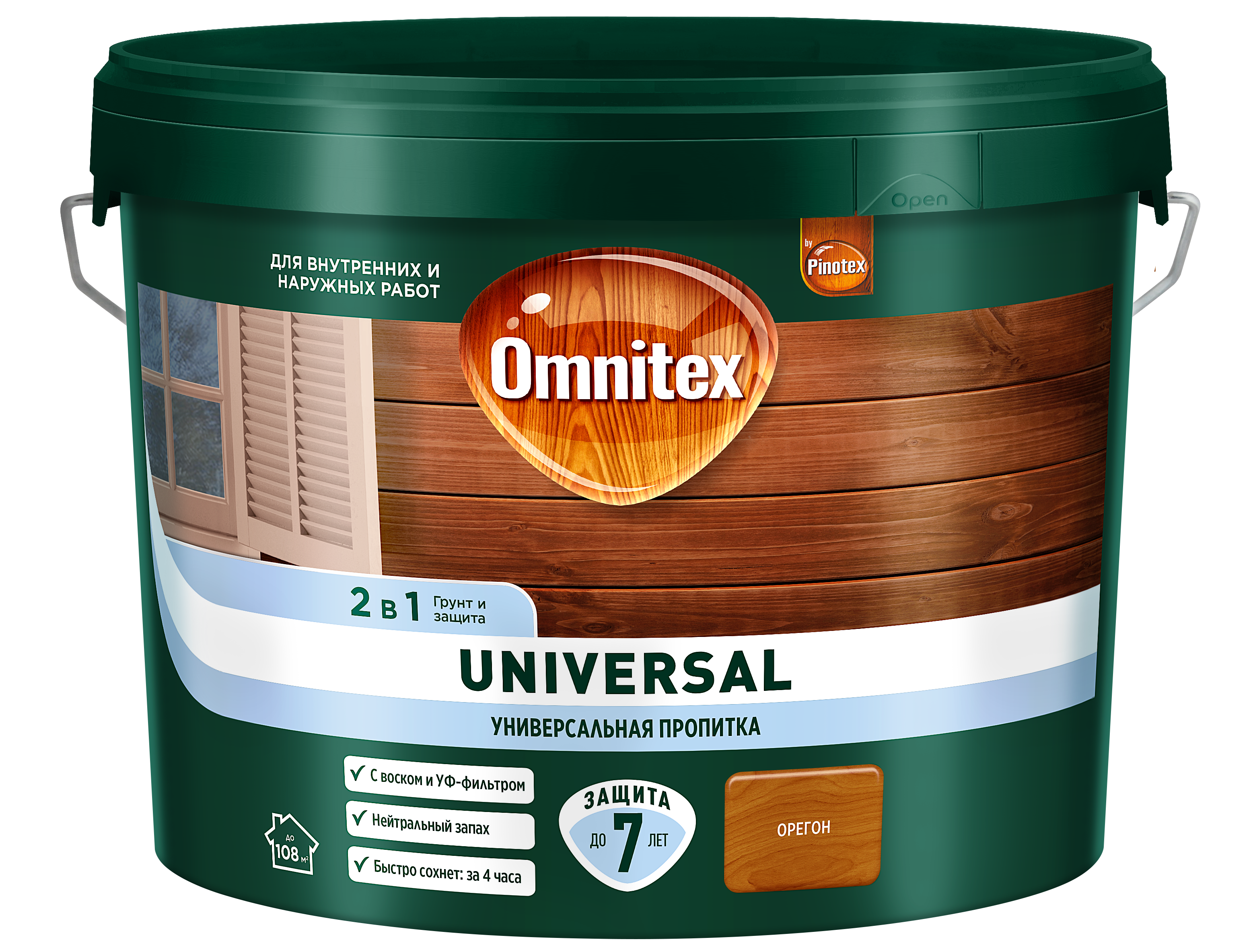 Изображение товара Пропитка Omnitex Universal 2в1 орегон 9 л