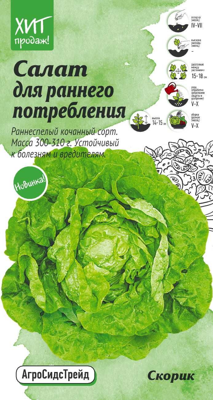 Изображение товара Семена Салат Скорик АСТ 1 г