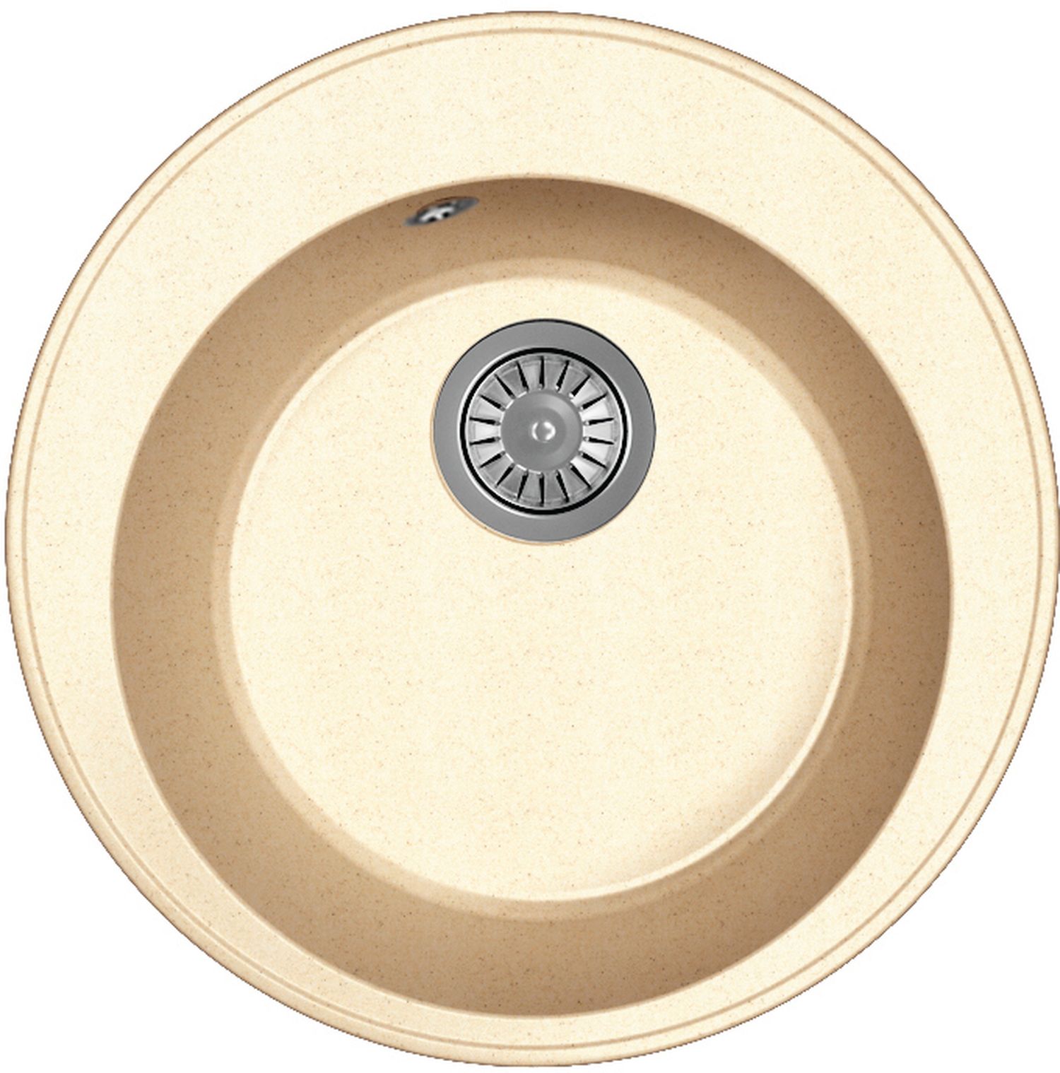 Изображение товара Мойка кухонная BAMBOO Диона из искусственного мрамора 48 см, бежевый