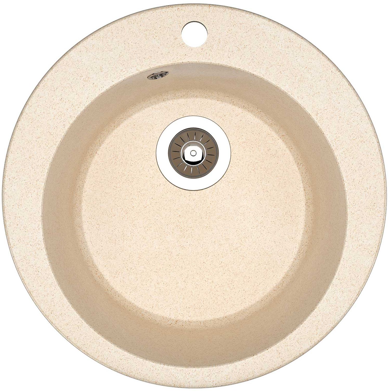 Изображение товара Мойка кухонная BAMBOO Орион, латте из искусственного мрамора, диаметр 90 мм