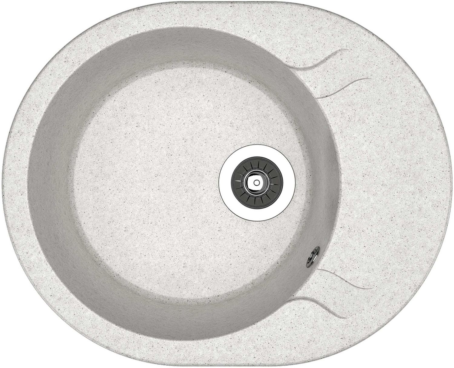 Изображение товара Кухонная мойка BAMBOO Медея из искусственного мрамора, с одним отверстием