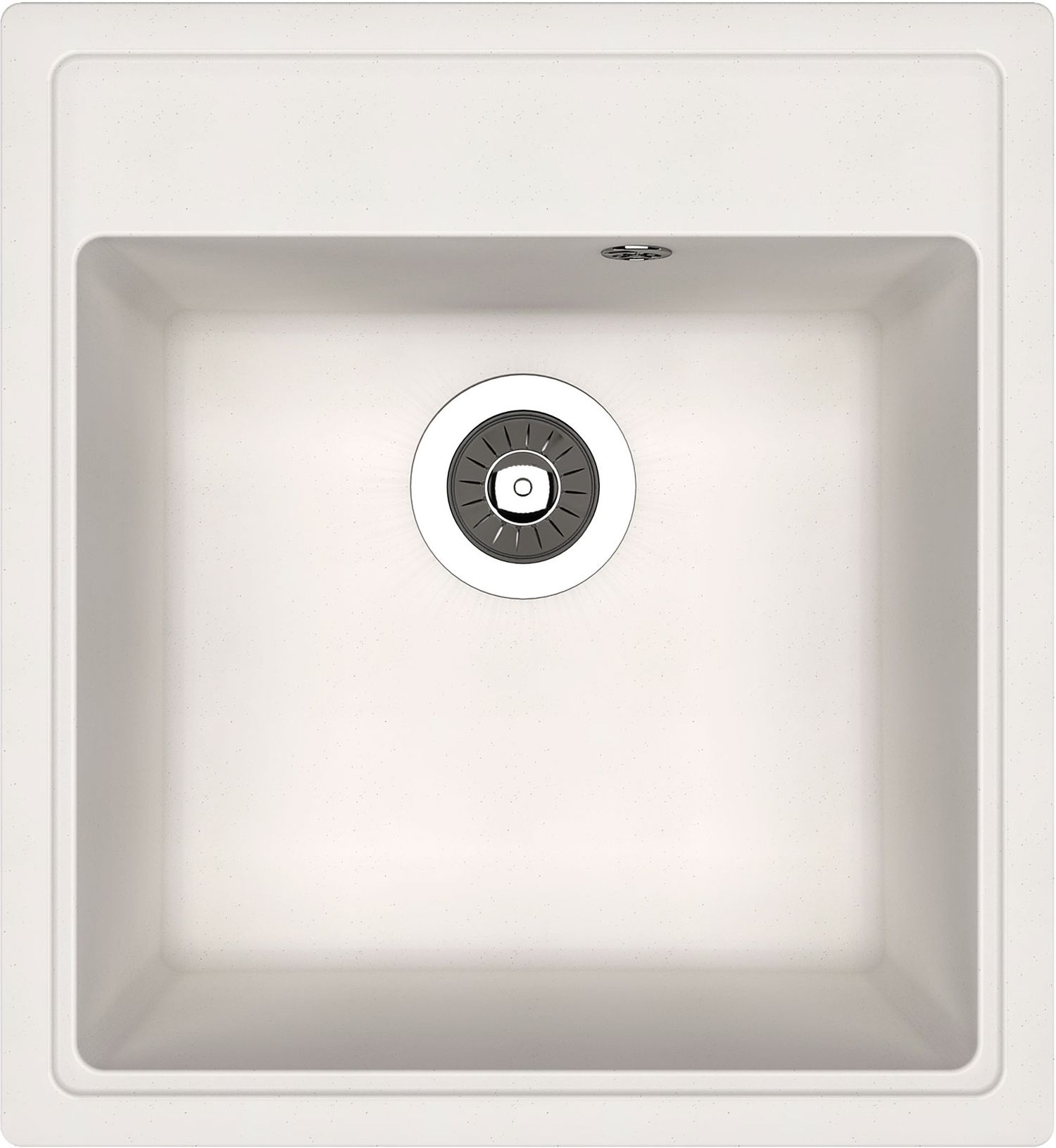 Изображение товара Мойка кухонная BAMBOO Лира 47 см искусственный мрамор белая врезная