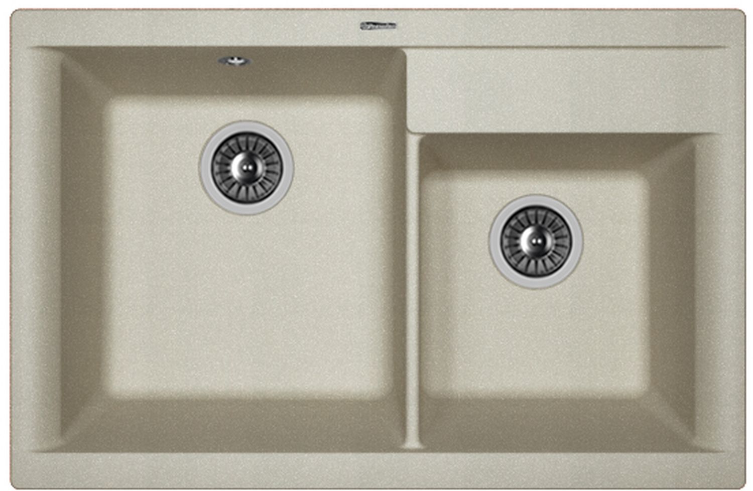 Изображение товара Мойка кухонная FLORTEK Капелла, грей