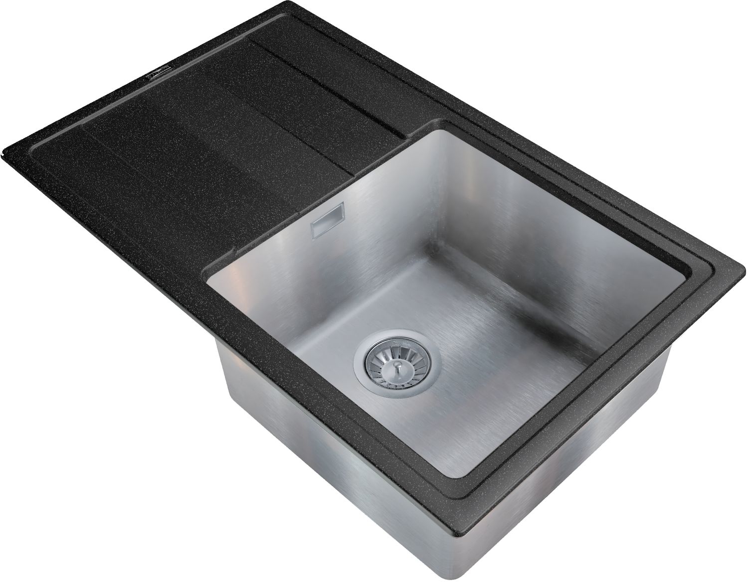 Изображение товара Мойка кухонная FLORTEK Танго, антрацит