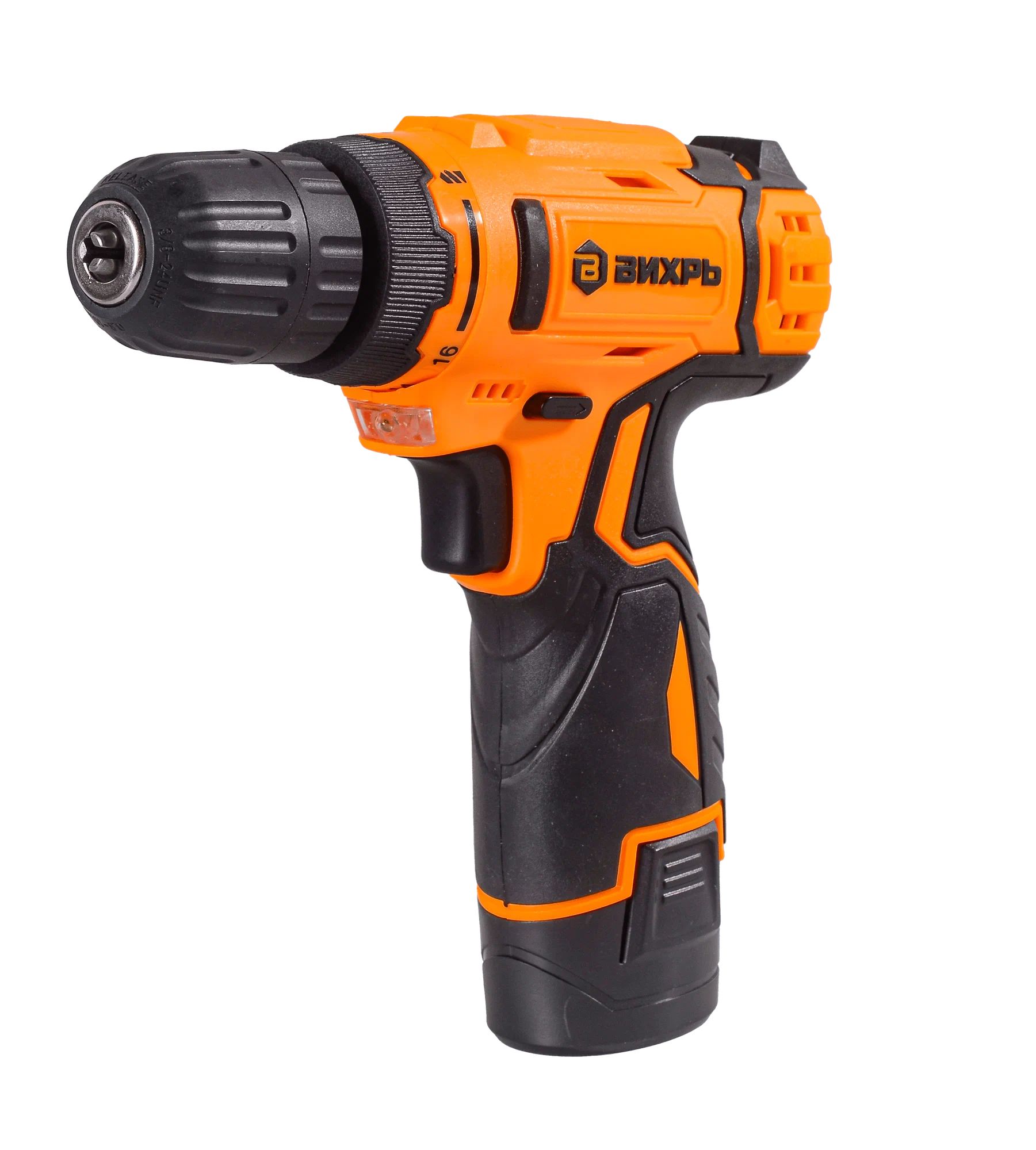 Изображение товара Аккумуляторная дрель-шуруповерт ВИХРЬ ДА-12-1 12 В легкий и надежный инструмент