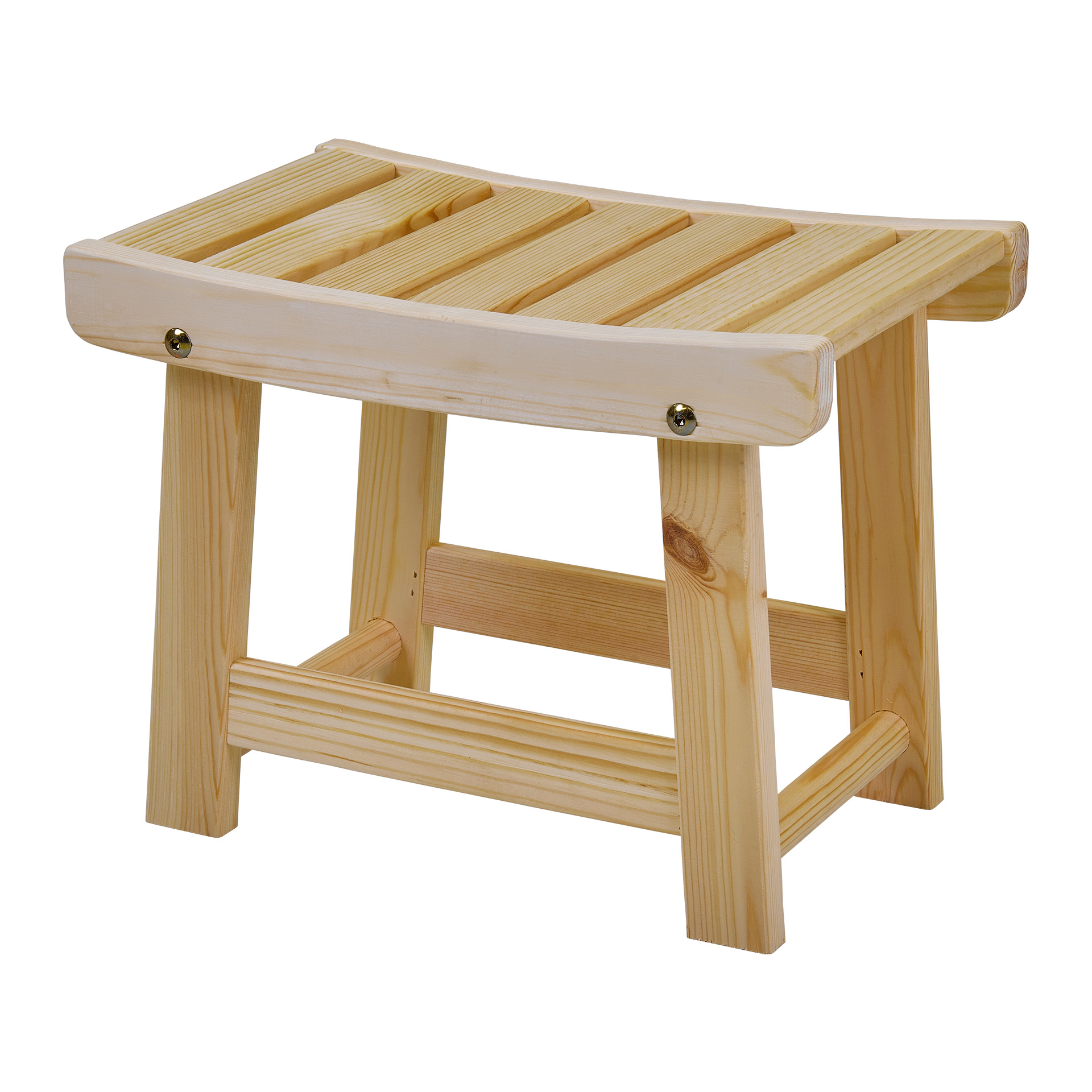 Изображение товара Деревянный садовый табурет бежевый 30х40х26см для сада и террасы