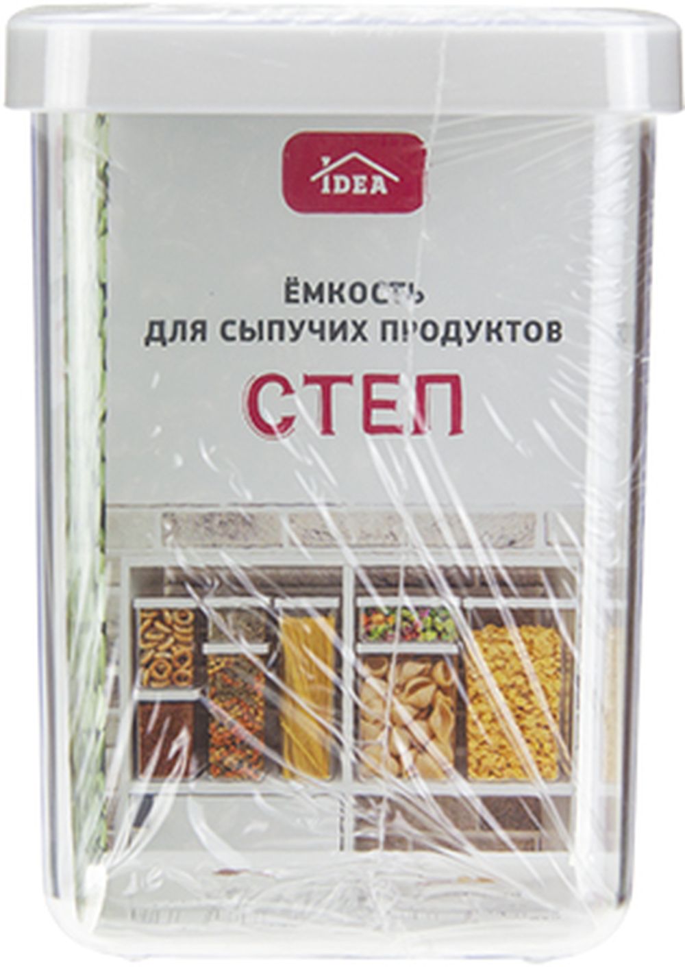 Изображение товара Емкость для сыпучих продуктов IDEA М 1292 белый 1 л