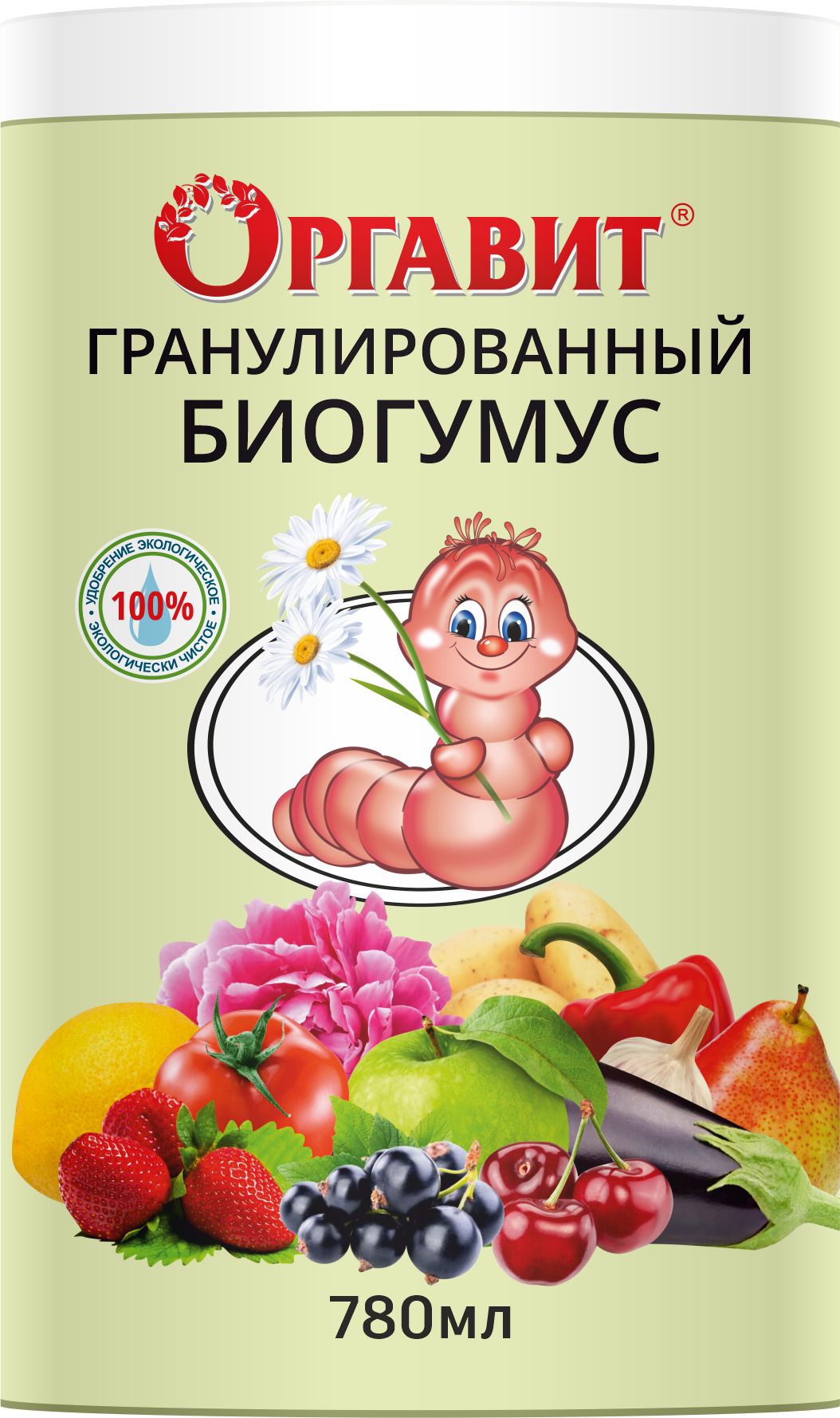 Изображение товара Удобрение биогумус ОРГАВИТ гранулы 750 гр
