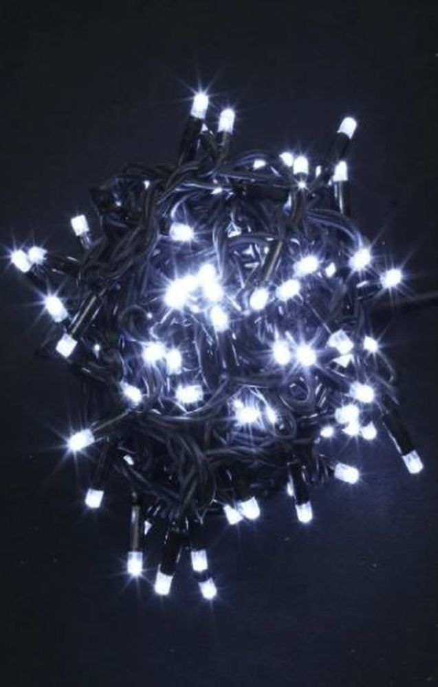 Изображение товара Гирлянда внутренняя нить LED белая 12 м для украшения дома и мероприятия