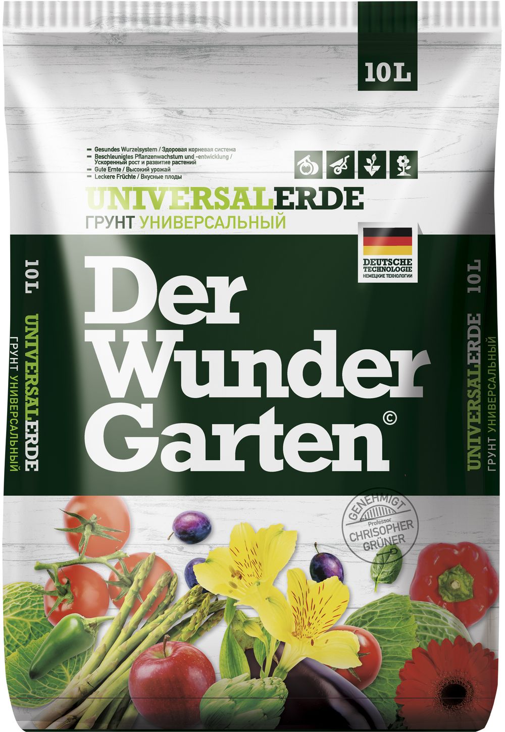 Изображение товара Грунт универсальный DER WUNDER GARTEN 10 л