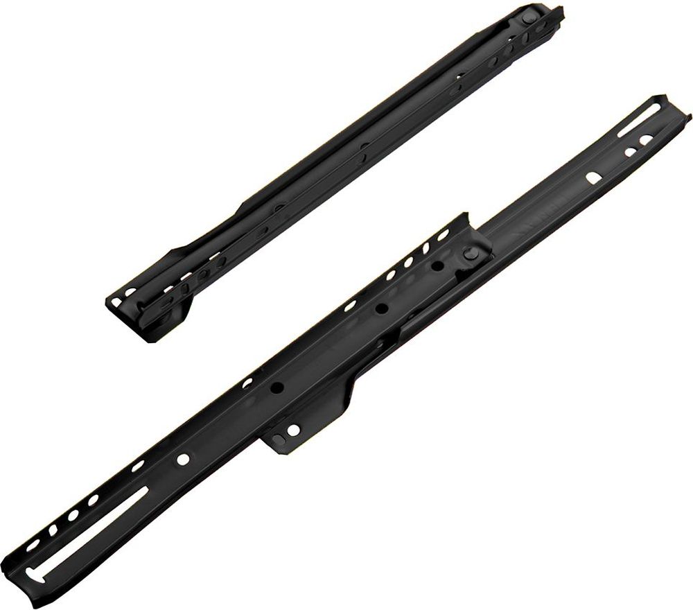 Изображение товара Направляющая мебельная роликовая LEMAX Prof NR-08-BL1-400 черный