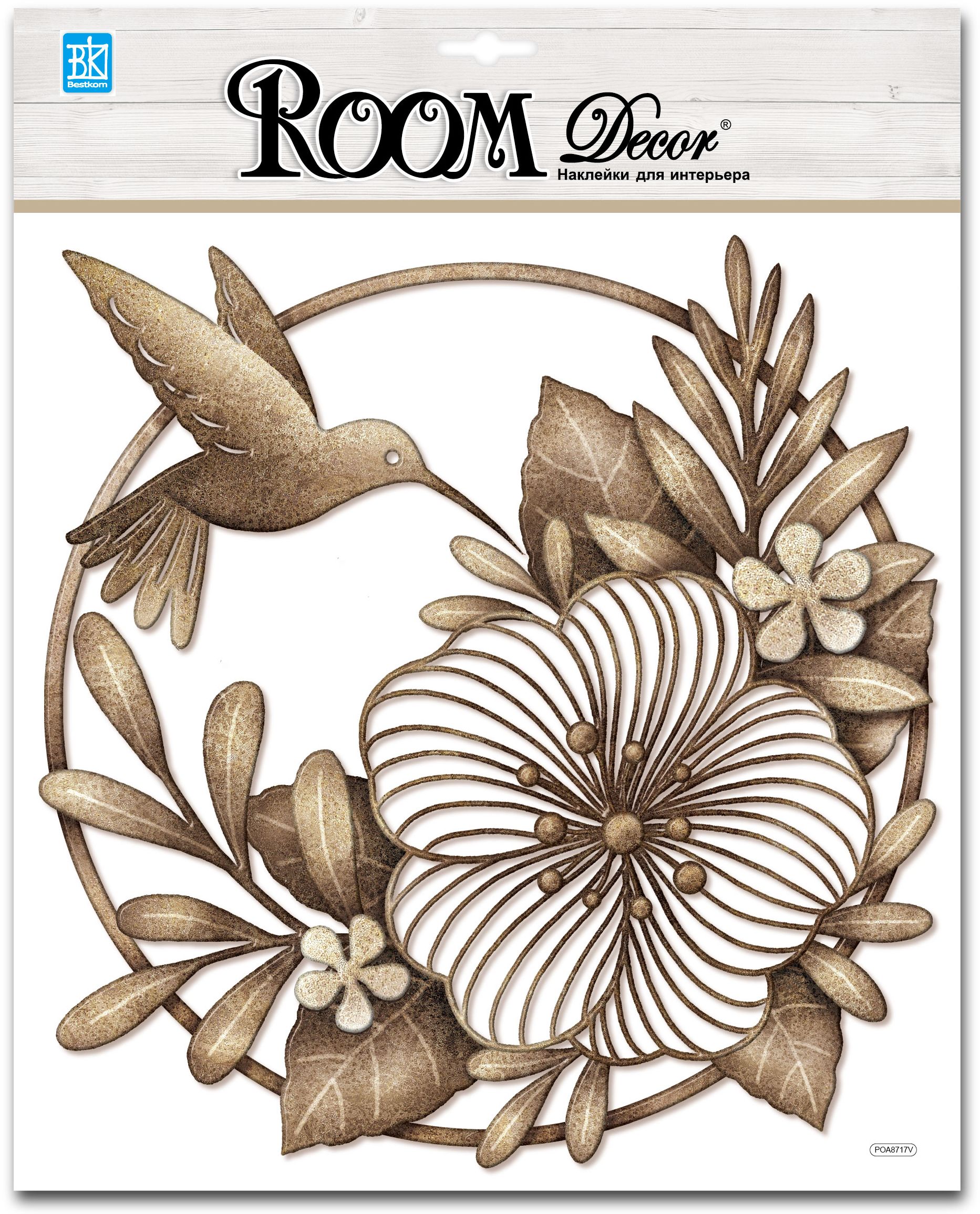 Изображение товара Наклейка декоративная Room Decor 8717 POA панно рельеф птицы 30,5x31 см