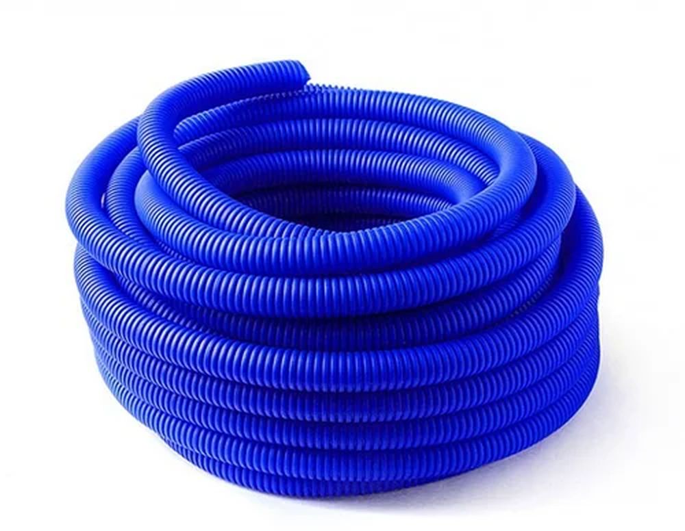 Изображение товара Гофрированный шланг из сшитого полиэтилена для канализации ДН40, 40 м, синий