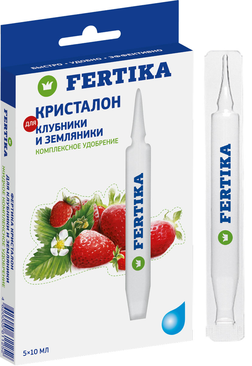 Изображение товара Удобрение минеральное FERTIKA Кристалон для клубники и земляники 50 мл