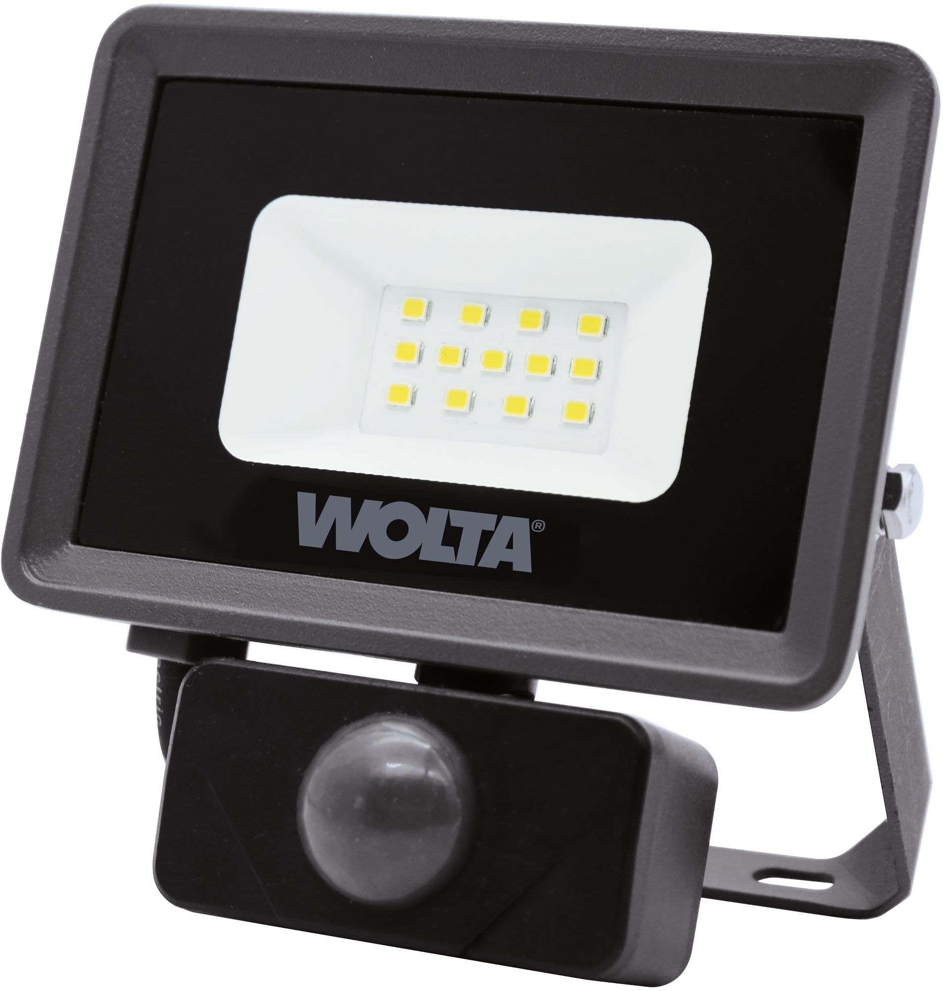 Изображение товара Светодиодный прожектор Wolta WFL-10W/06S с датчиком движения IP65 900 Лм