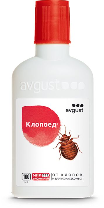 Изображение товара Инсектицид от клопов Avgust Клопоед 100 мл