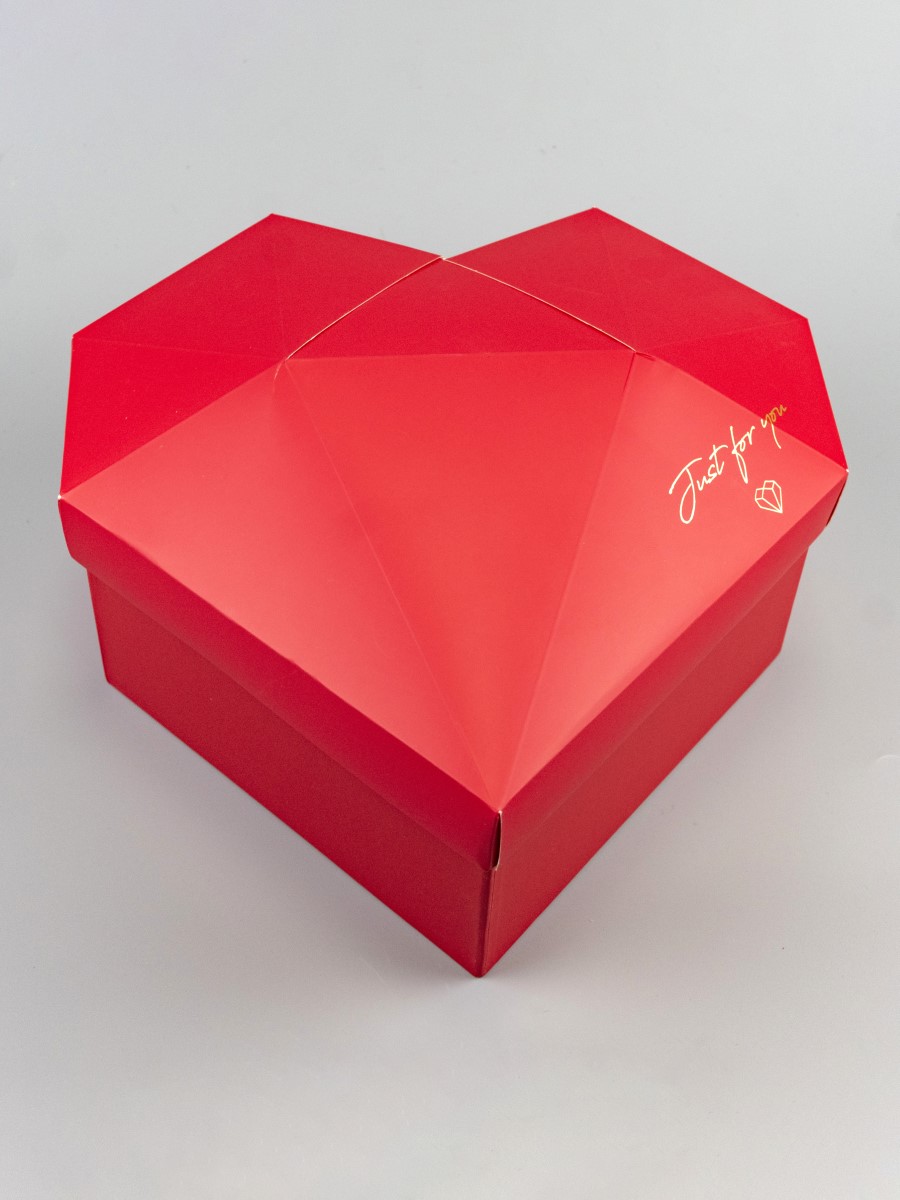 Изображение товара Коробка сердце красный 27 см