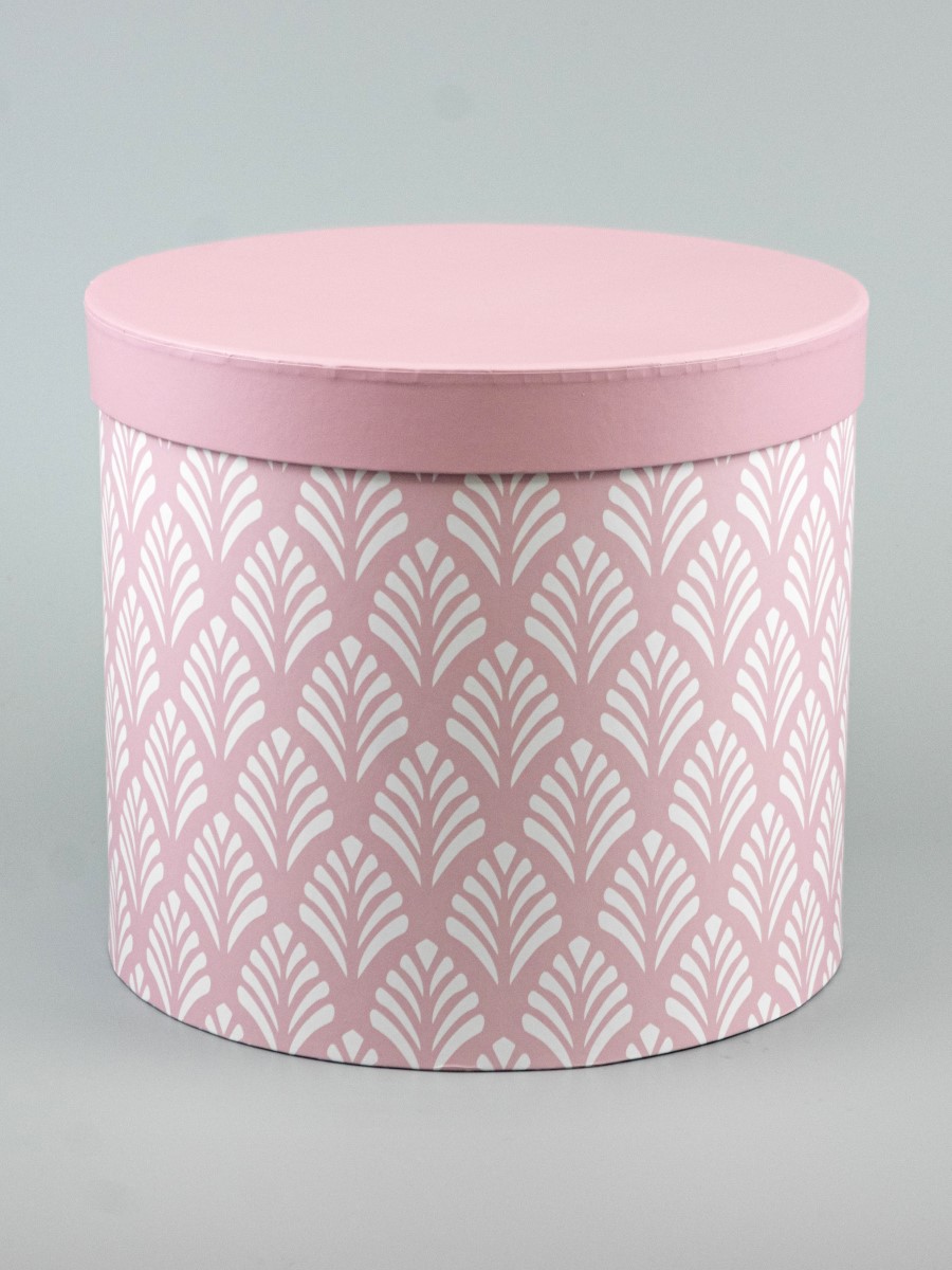 Изображение товара Коробка круглая розовый 21 см