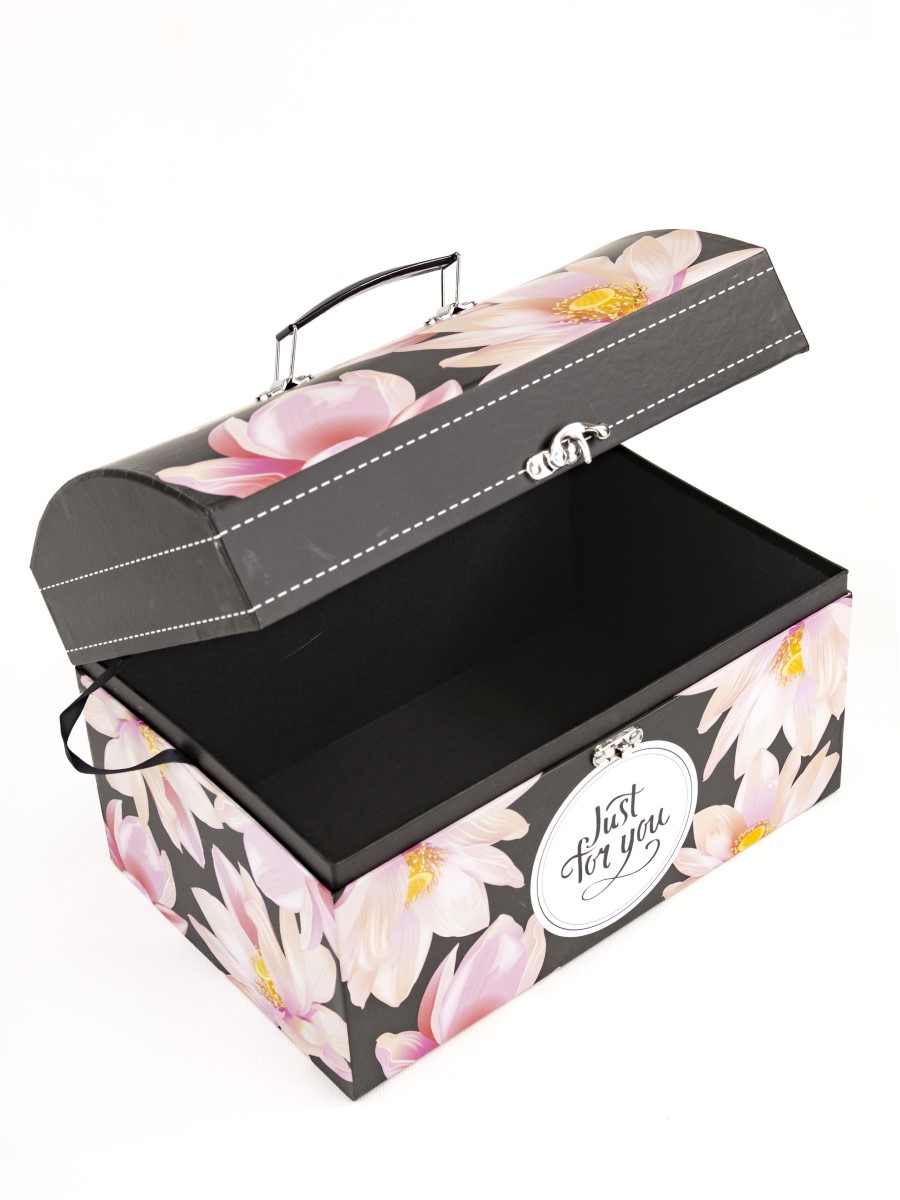 Изображение товара Коробка сердце черный 17 см от Азалия Декор стильная праздничная упаковка