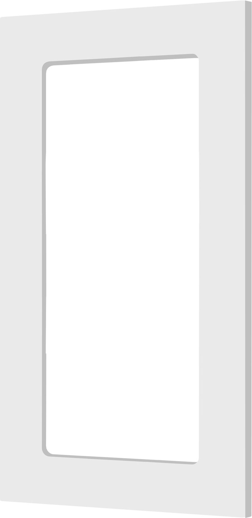 Изображение товара Фасад для кухонного шкафа Рикотта 39,6х71,6х1,6 белый глянцевый МДФ