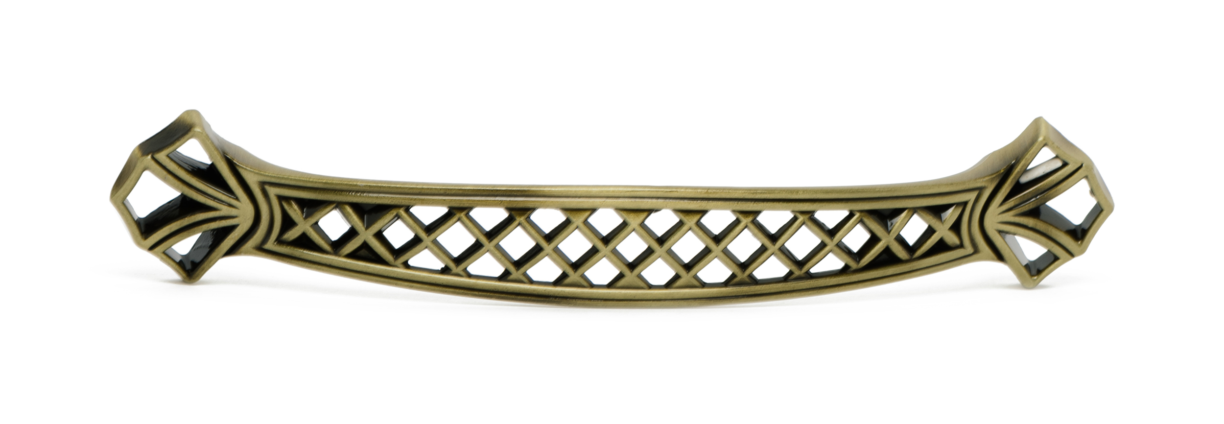 Изображение товара Ручка-скоба 128 мм бронза KERRON RS-041-128 BA с глянцевой поверхностью