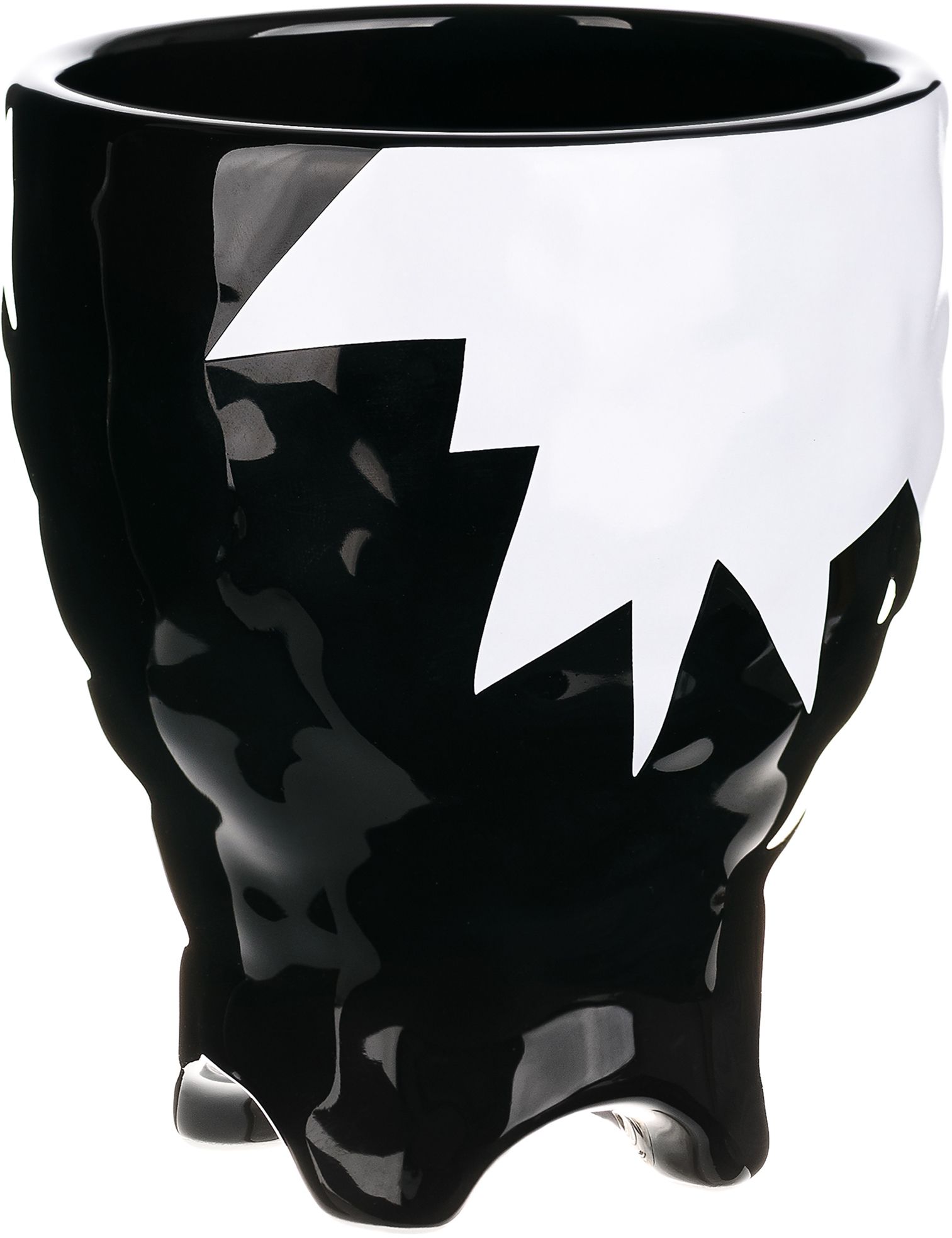 Изображение товара Стакан для зубных щеток MOROSHKA Irony черный/белый 0,5 л