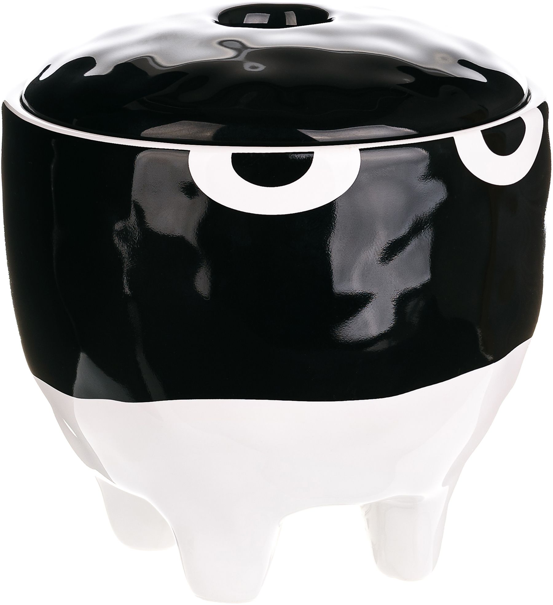 Изображение товара Шкатулка MOROSHKA Irony XX010-10 керамическая 10х10х9,5 см черный/белый