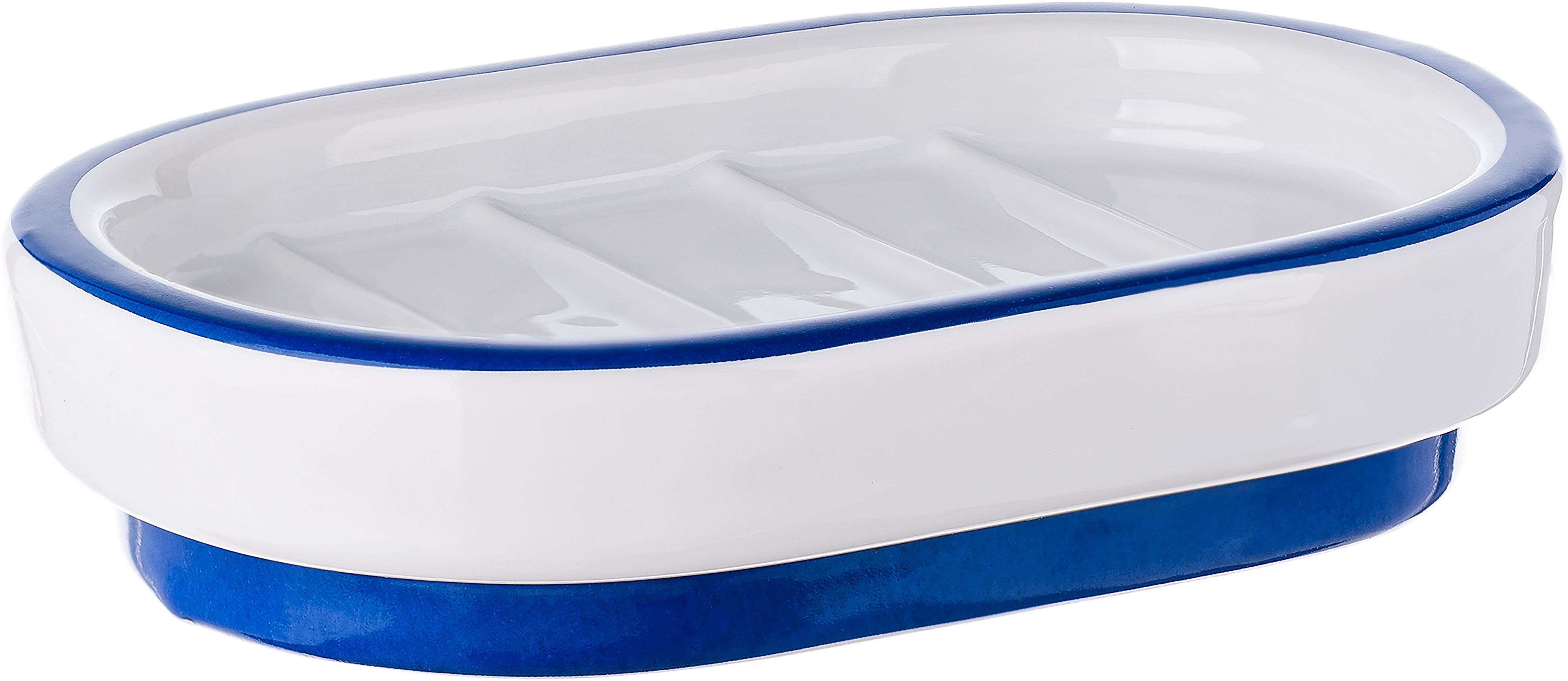 Изображение товара Мыльница MOROSHKA Memphis белый/синий