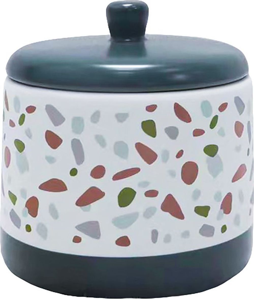 Изображение товара Диспенсер для ватных палочек PROFFI HOME Terrazzo из керамики стильный и практичный