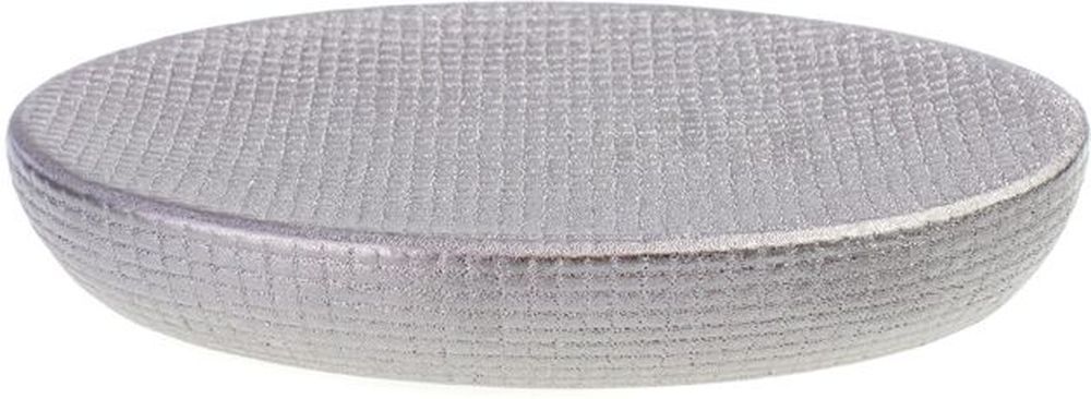 Изображение товара Мыльница для мыла PROFFI HOME Silver из керамики серебристого цвета