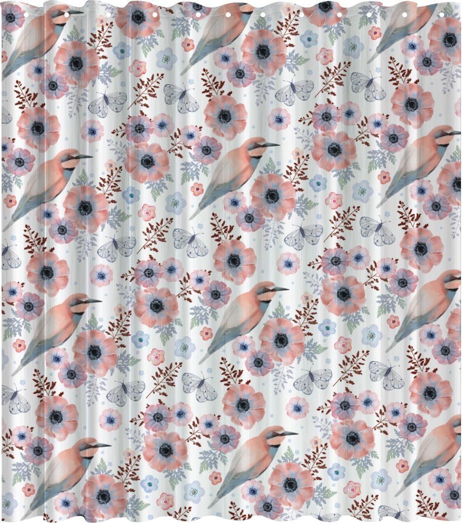 Изображение товара Штора для ванной с принтом Fresh Code Нежность 180x180 см из Eco Материала