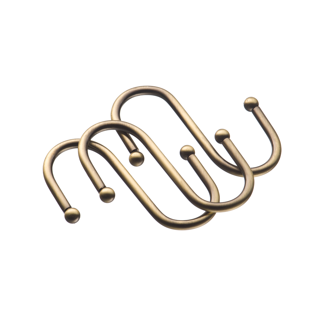 Изображение товара Комплект крючков Lemax больших из 3 штук античная бронза для кухни и ванной