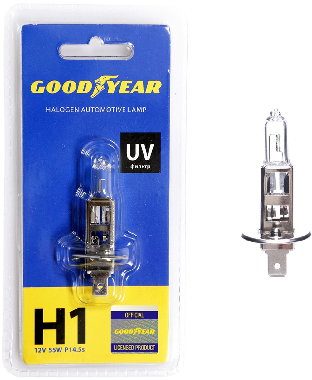 Изображение товара Лампа автомобильная галогенная GOODYEAR Н1 12V 55W P14,5s