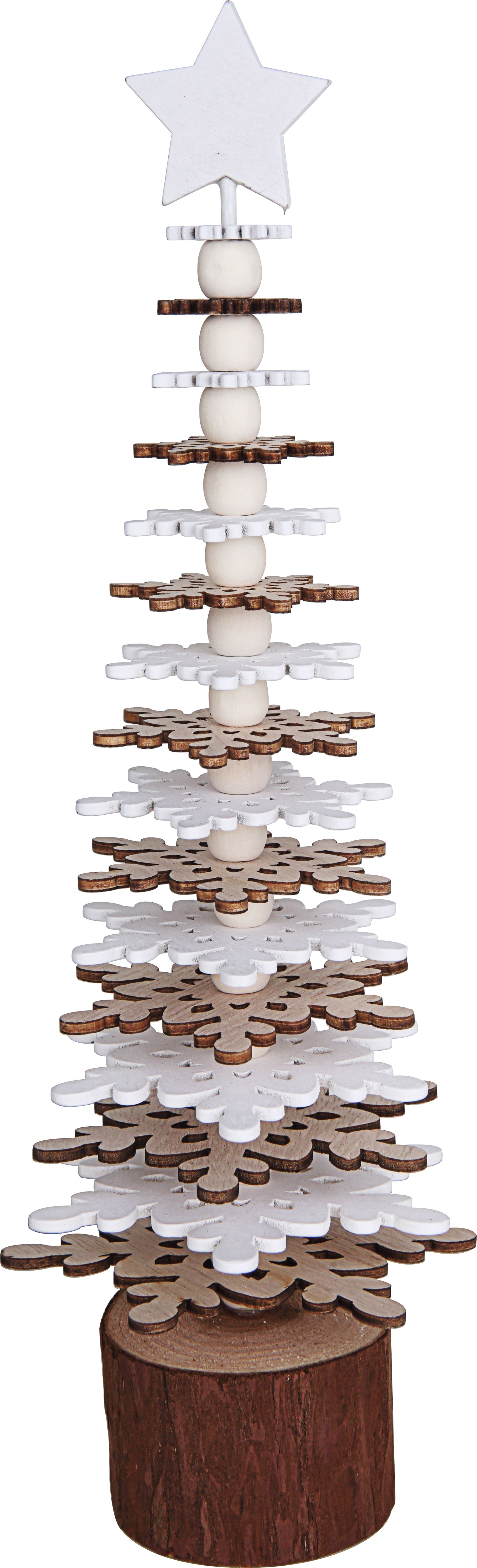 Изображение товара Елка декоративная Новогодняя деревянная 30 см