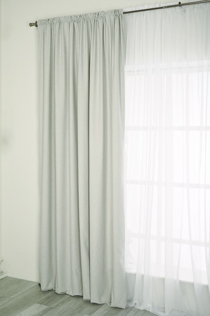 Изображение товара Штора лён Mona liza серая 200х270 см