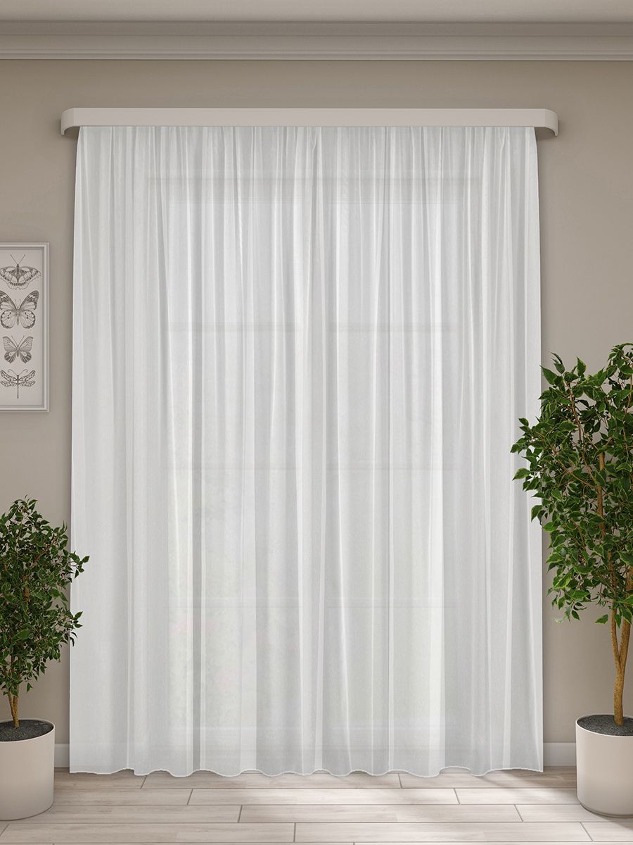 Изображение товара Штора тюлевая Классика белая 300х270 см