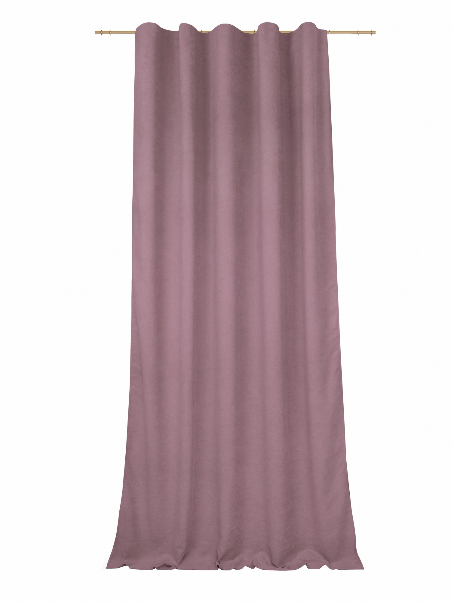 Изображение товара Штора портьерная Однотонная розовая 140х280 см