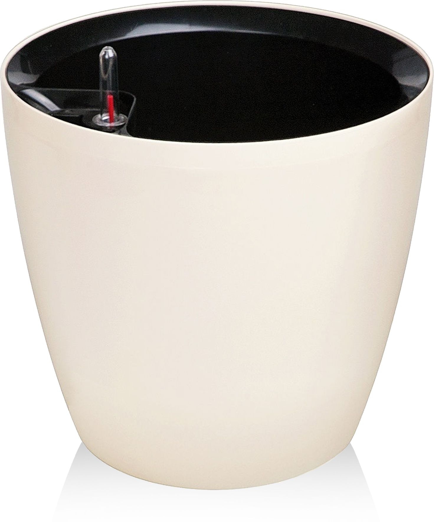 Изображение товара Горшок пластиковый автополив кремовый D27 H26