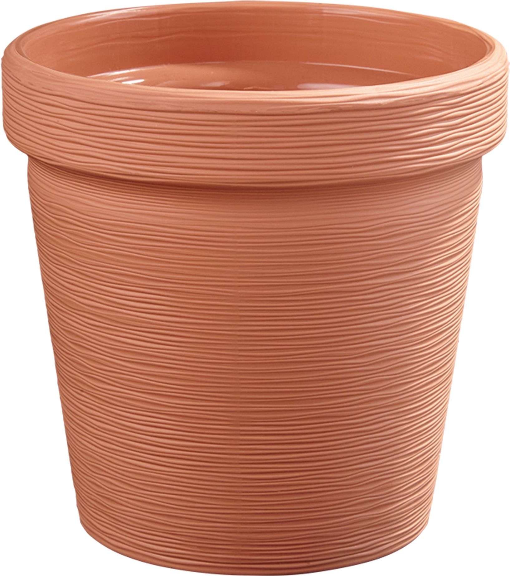 Изображение товара Кашпо со встроенным дренажем ТЕРРА карамель D19 H18,7 - стильный и практичный горшок