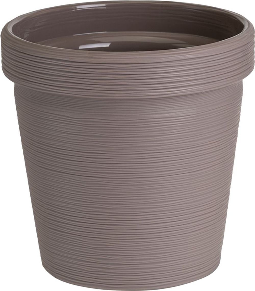 Изображение товара Кашпо со встроенным дренажем ТЕРРА мокко D19 H18, 7 - стильное и практичное