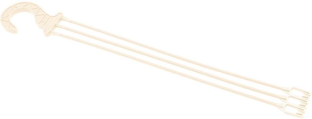 Изображение товара Подвес для кашпо кремовый 53 см легкий пластиковый аксессуар