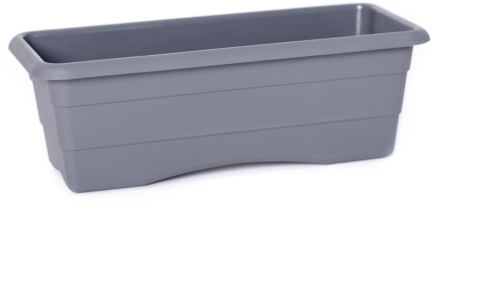 Изображение товара Ящик балконный GARDENPLAS графит 40 см для цветов и зелени