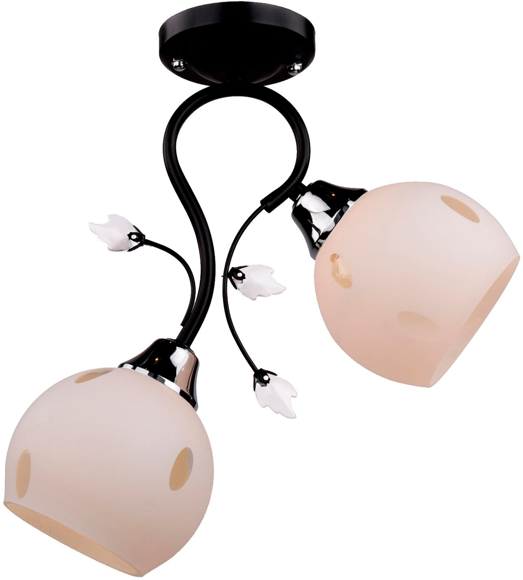 Изображение товара Люстра потолочная 2xE27x60 Вт металлическая хром 36x16x37 см