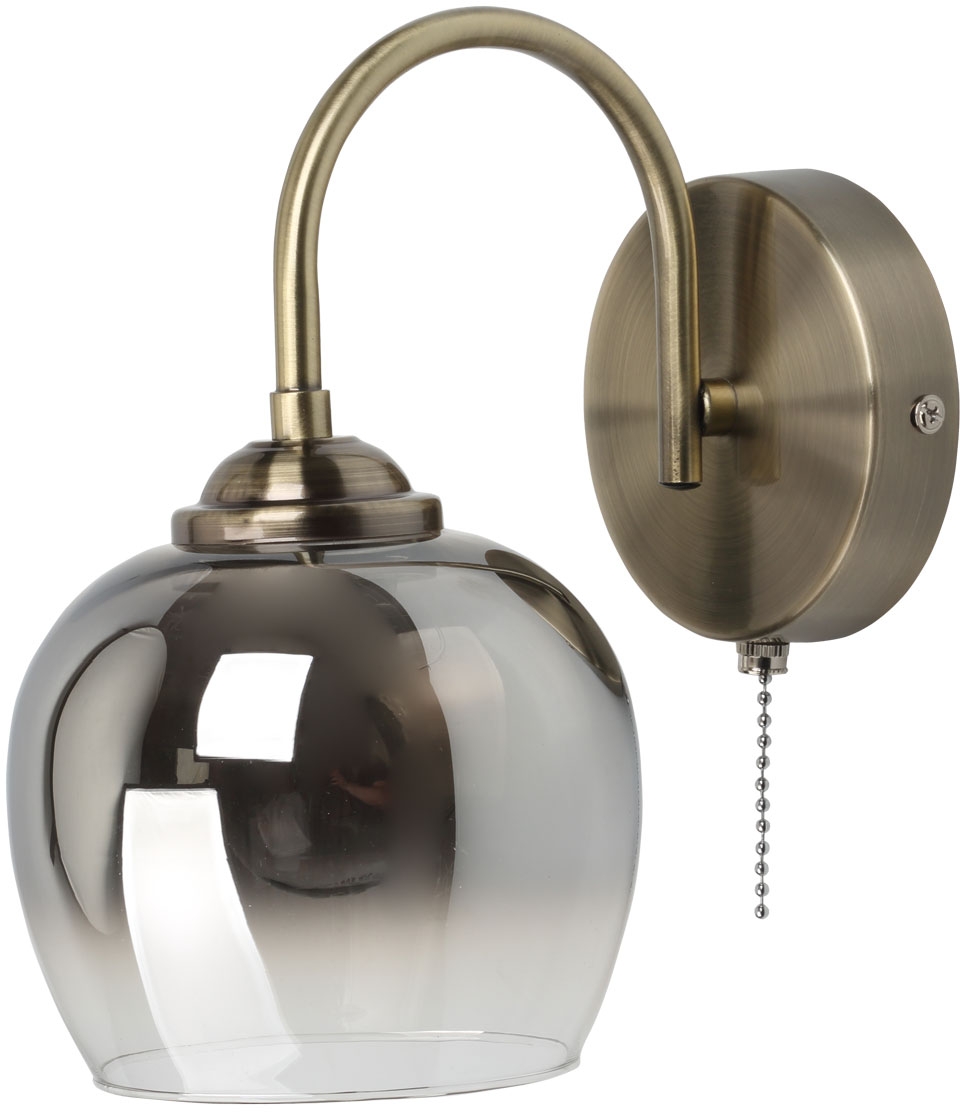 Изображение товара Бра АЛЬФА 1хE27х60 Вт состаренная латунь стильное настенное освещение