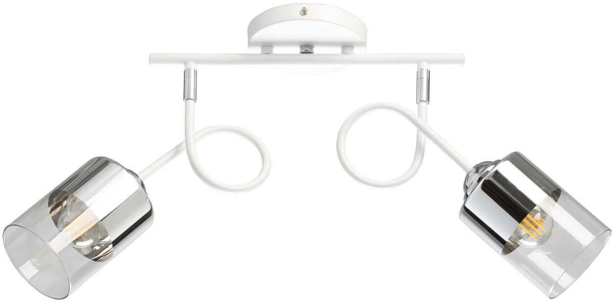 Изображение товара Люстра АКЦЕНТ 2хE27х60 Вт белый хром 50х30х30 см